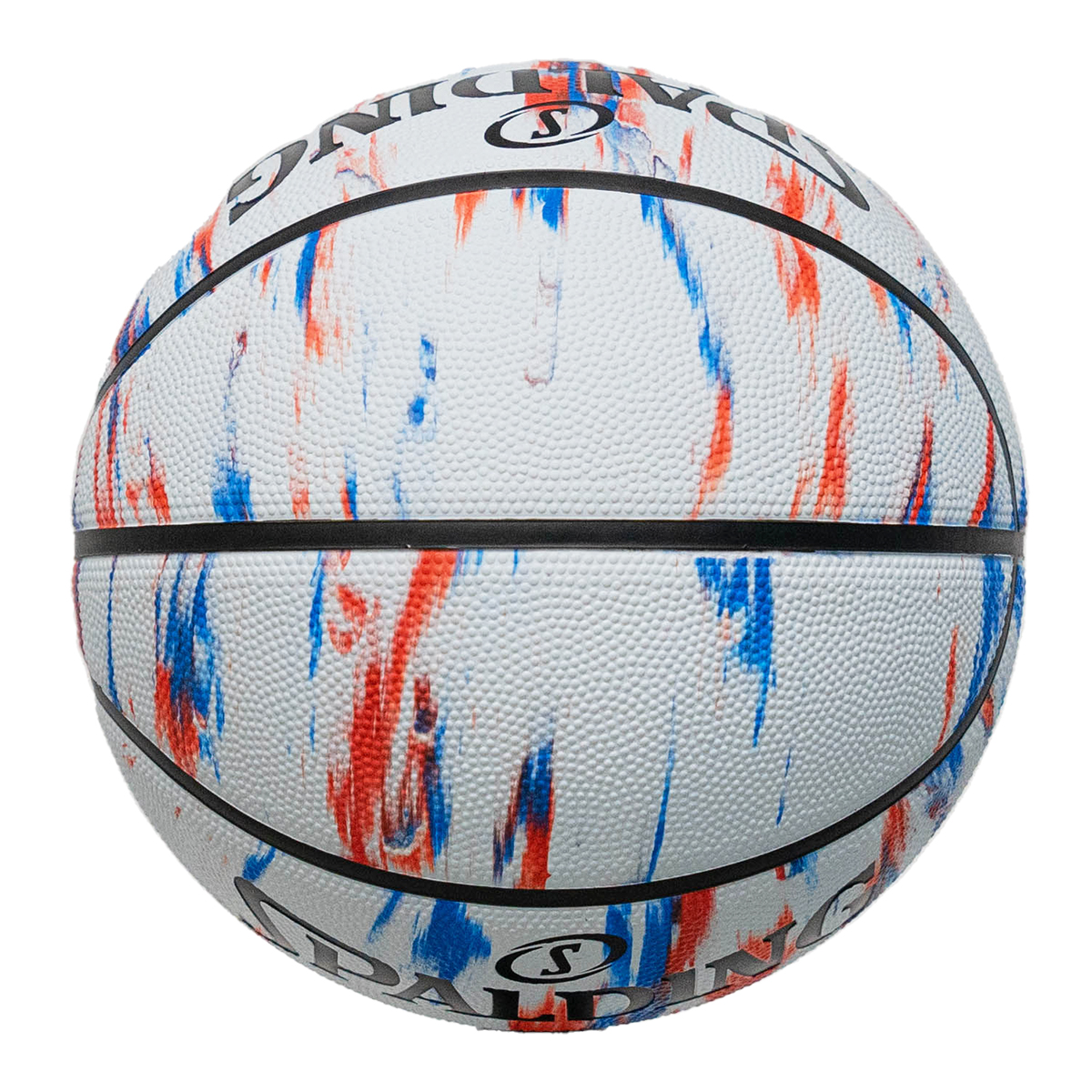 ลูกบาส SPALDING รุ่น MARBLE SERIES RED / WHITE / BLUE ลูกบาสเกตบอลยาง, เบอร์ 7_1